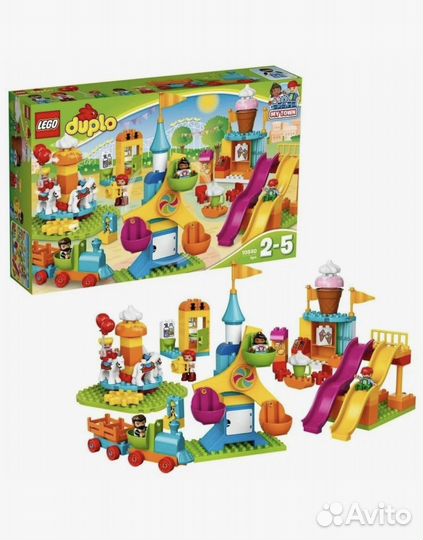 Lego duplo большой парк аттракционов