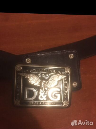 Ремень кожаный D&G