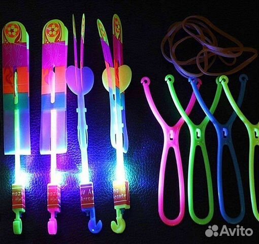 Светящаяся рогатка вертолетик