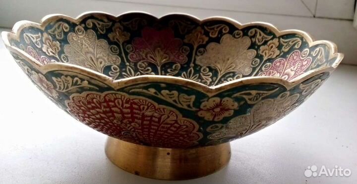 Винтажная вазочка-конфетница Клуазонне