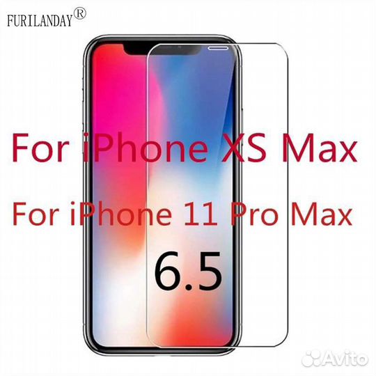 Защитное стекло 2.5D, для iPhone X/XS/Xs