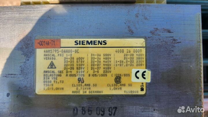Siemens трансформатор