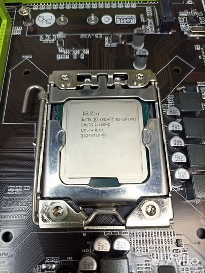Комплект мат плата intel xeon 2470v2 и 16gb озу