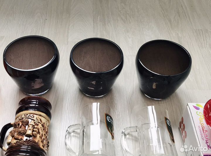 Кашпо икея сувениры кружки стаканы