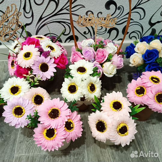 Мыльные букеты