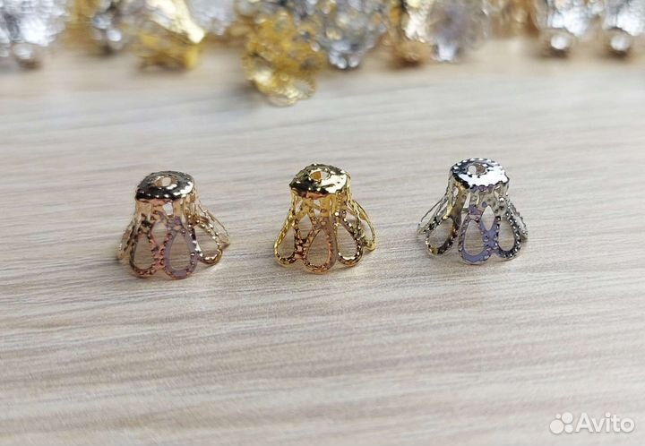 Наконечники для бусин, ёлочных игрушек