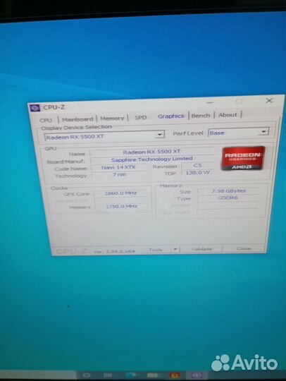 AMD Radeon RX 5500 XT 8Gb