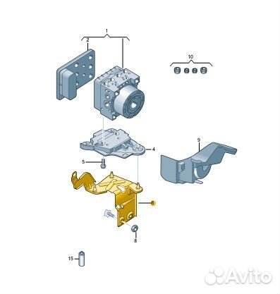 Кронштейн блока ABS Skoda Octavia cwva 2017