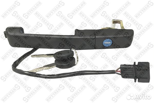 Ручка дверная передняя левая с центральным замком\ VW Passat 86-97