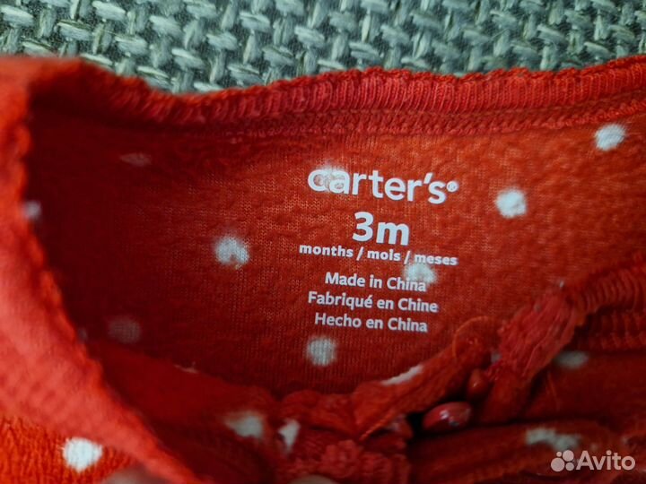 Флисовый комбинезон Carter's, Nike поддева