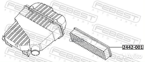 Фильтр воздушный Febest 958 2442-001 Febest