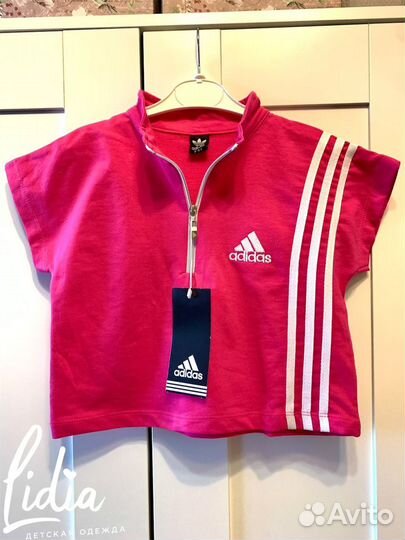 Яркий костюм с юбкой adidas 5-10лет