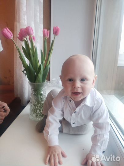 Рубашка на мальчика 74-80