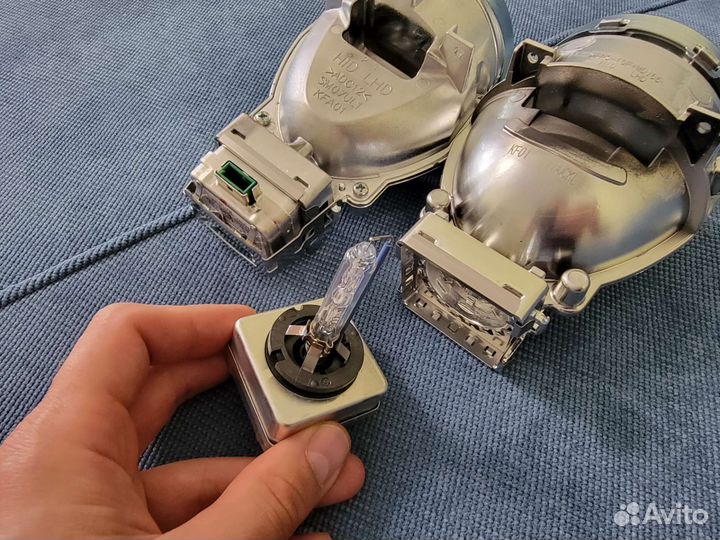 Линзы ксенон Santa fe 3dm, оригинал