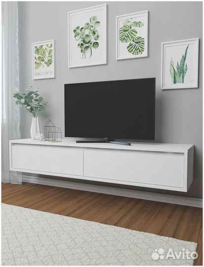 Тв-тумба белая