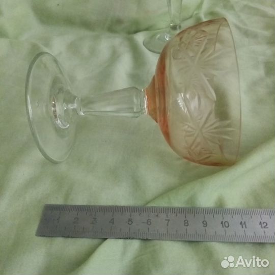 Креманки мороженицы цветное стекло 2шт