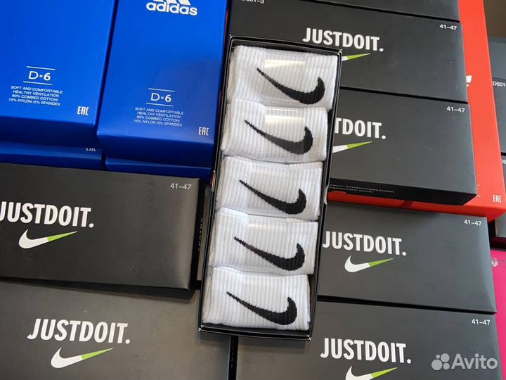 Носки Nike Adidas в коробке