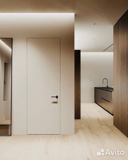 Скрытые двери invisible межкомнатные