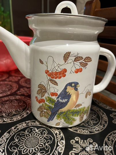 Чайник эмалированный новый