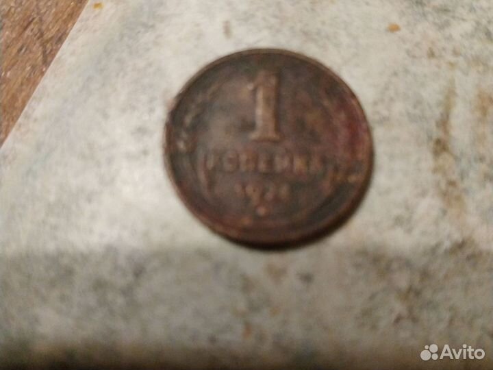 Монета 1 копейка1924г