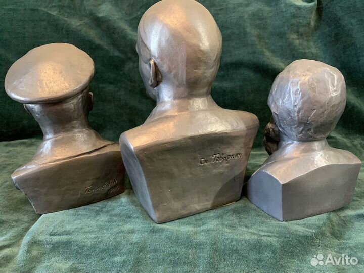 Бюсты Ленин Дзержинский Энгельс