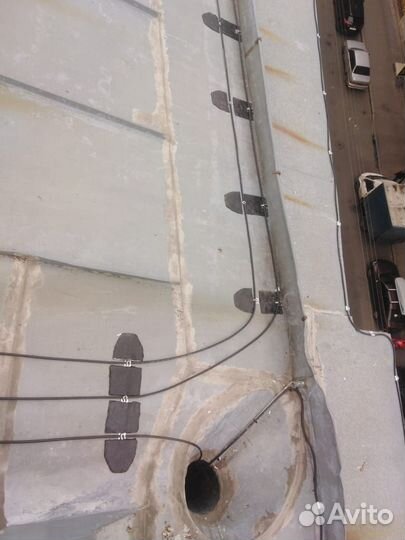 Монтаж греющих кабелей, обогрев кровли, площадок