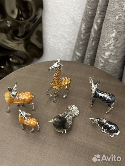 Saturno, серебряные фигурки, ювелирная эмаль