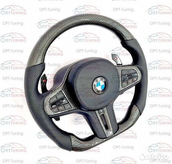 Руль+подушка BMW M карбон с подогревом на G серию