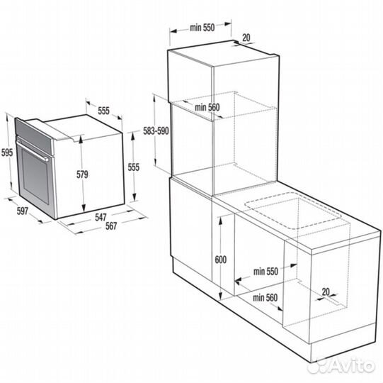 Электрический духовой шкаф Gorenje BO737E20X-M