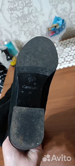 Сапоги зимние натуральная замша натуральный мех