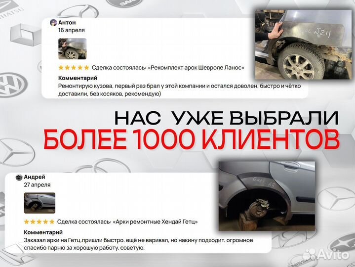 Ремонтные пороги на Chevrolet Aveo