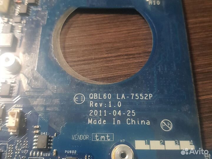 Материнская плата QBL 60 LA-7552P