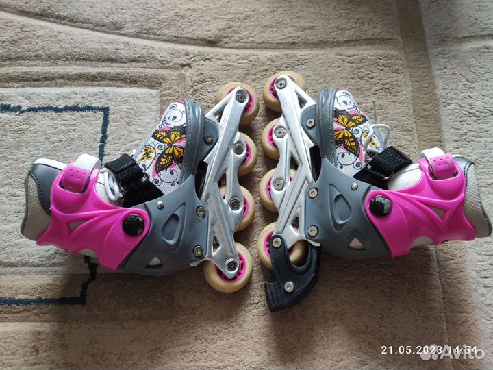 Роликовые коньки детские раздвижные
