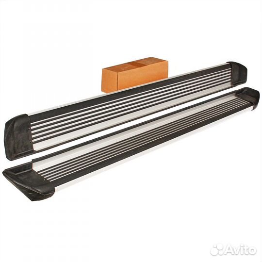 Пороги на Cadillac Escalade Safari silver series