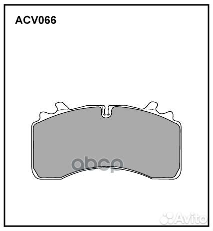 Колодки тормозные дисковые WVA (29162) HCV ACV