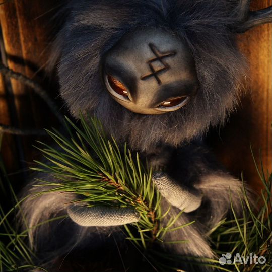 Игрушка в смешанной технике ручной работы