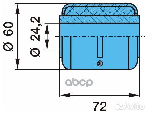 Сайлентблок рессоры 24x60x67/72 BPW 02.0314.24.00