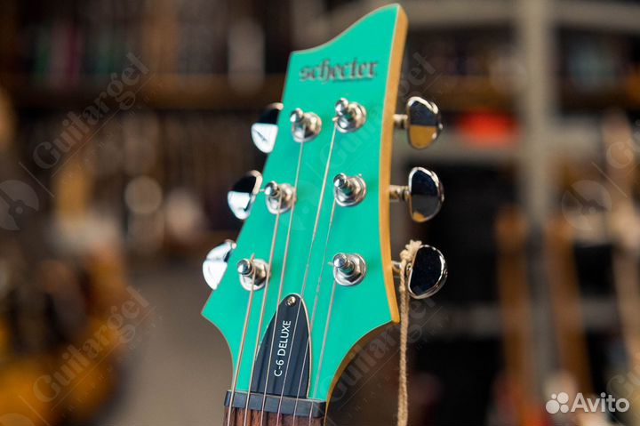 Электрогитара Schecter C-6 Deluxe Satin Aqua