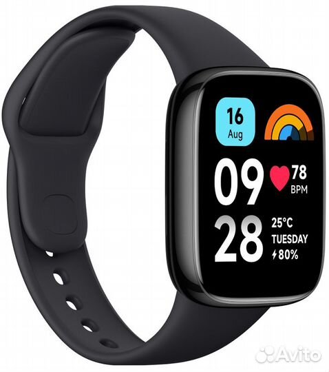 Умные часы Xiaomi Redmi Watch 3 Active, черные