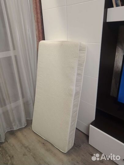 Детская кровать с матрасом+ бортики +балдахин