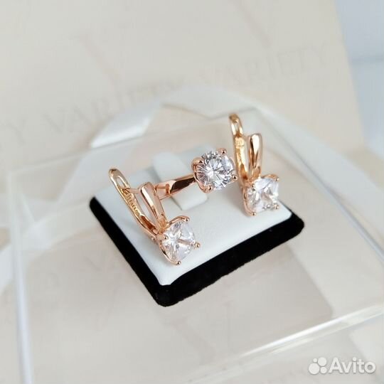 Комплект серьги+кольцо(р.18)