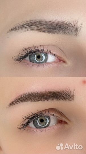 Микроблейдинг бровей. Волосковый татуаж. Волоски
