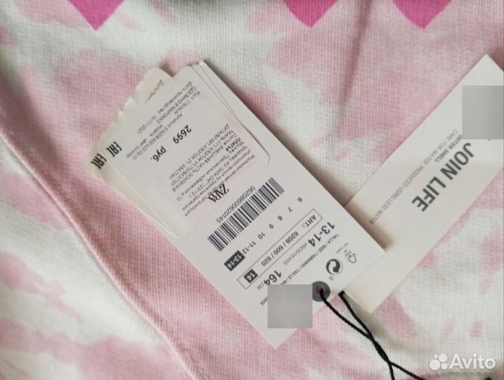 Платье для девочки zara новое 164
