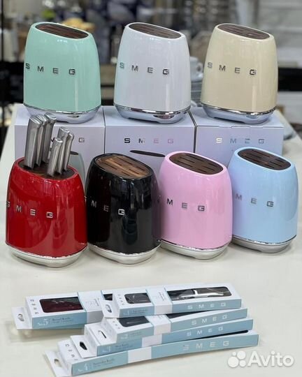 Подставка блок для ножей Smeg