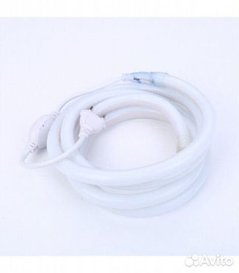 Неон круглый,360,14 мм, 220В,IP67.Хол.Белый