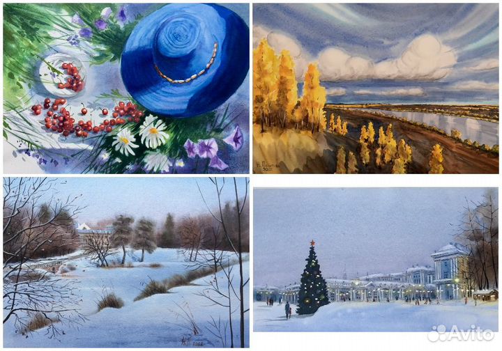 Картина акварель