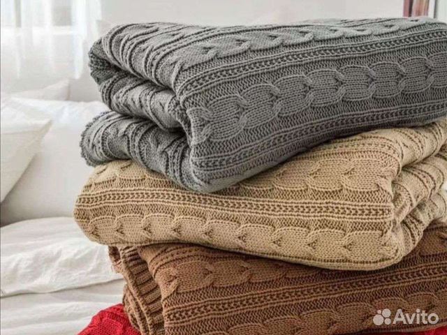 Вязаный плед