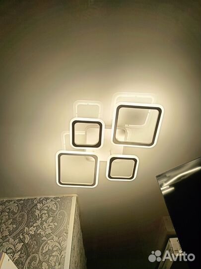 Люстра потолочная светодиодная с пультом