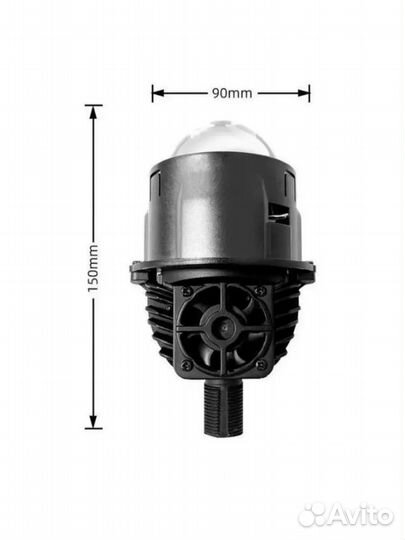 Bi LED линзы aozoom A5+ 2.5 аналог