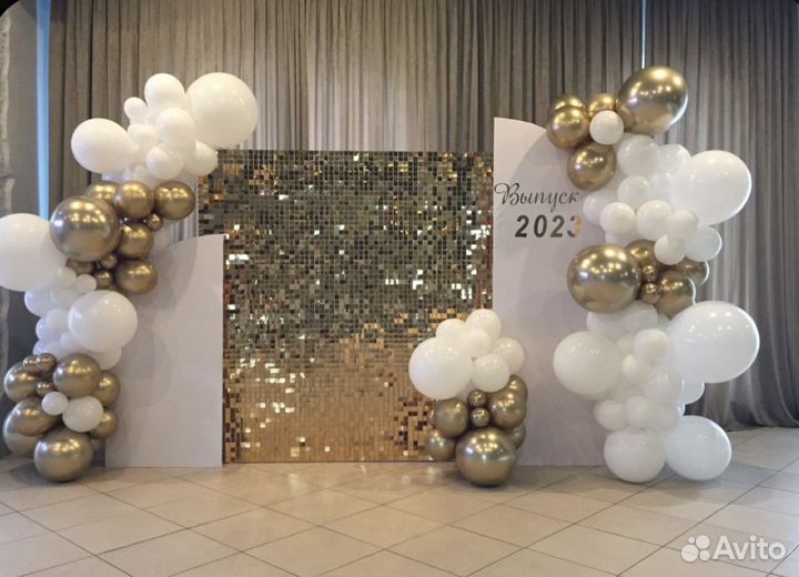 Фотозона из пайеток